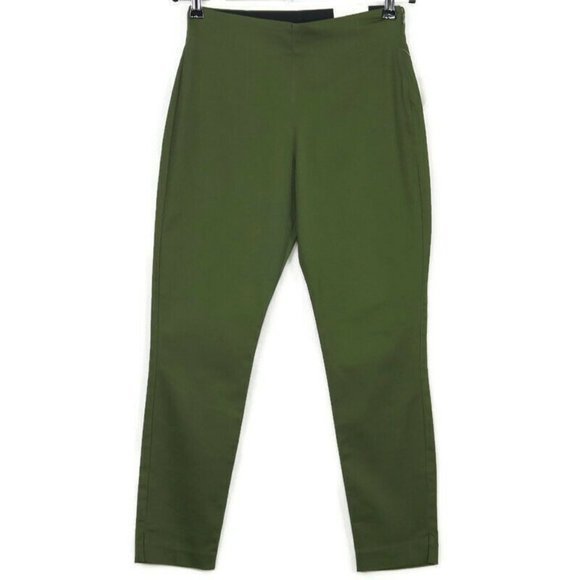 Old Navy Wow Pants Skinny Ankle Crop Olive Green‎ Chinos Stretch 4 - Picture 3 of 12